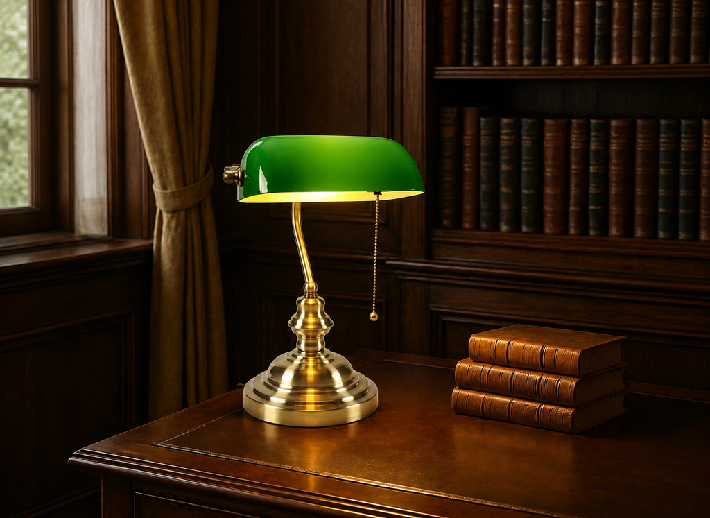 The Montgomery Green Banker's Lamp