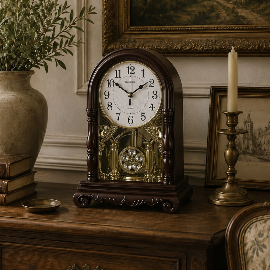 The Édouard Cathedral Music Seat Pendulum Clock