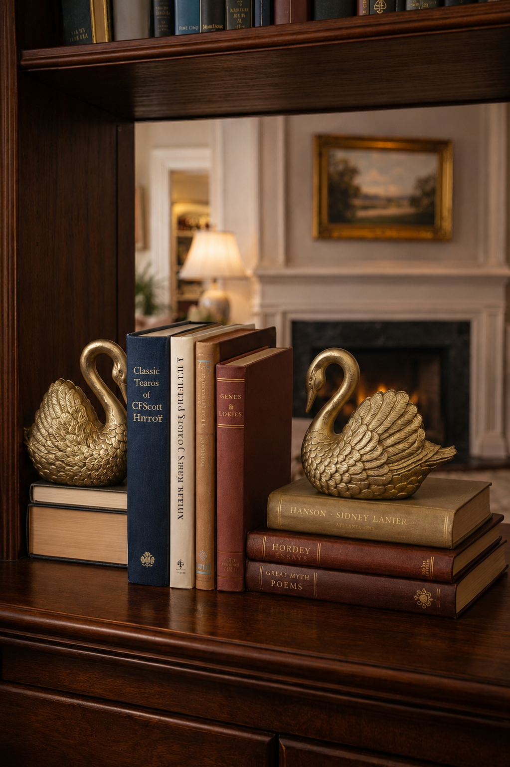 The Odette Swan Bookend Set