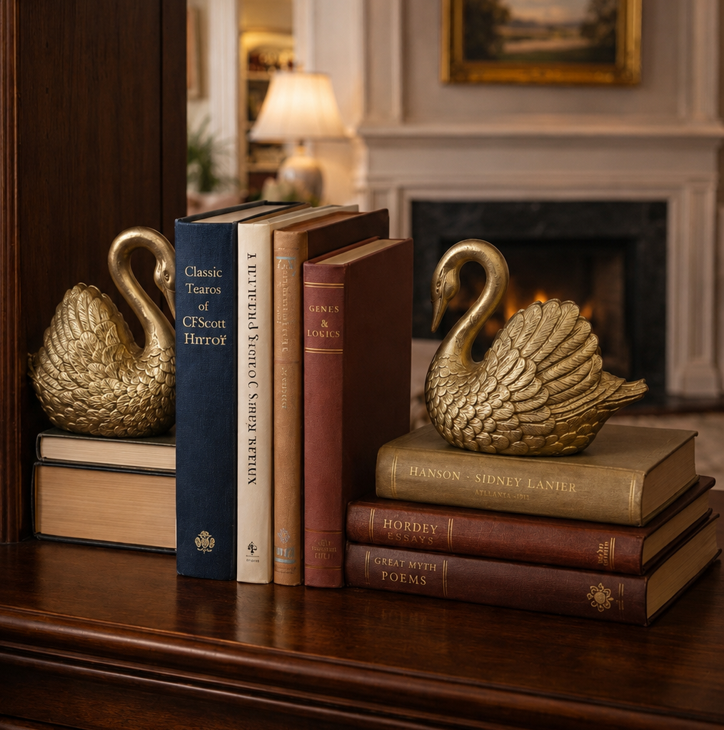 The Odette Swan Bookend Set