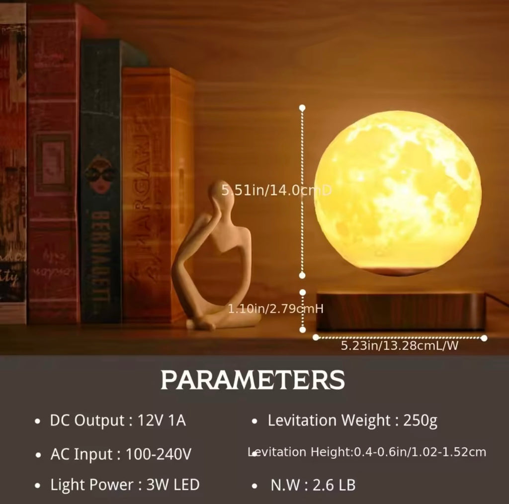 The Orbit Levitating Moon Lamp