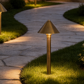 The Hadley Tall Brass Path Light