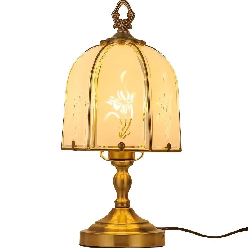 The Shanghai Etched Glass Table Lamp