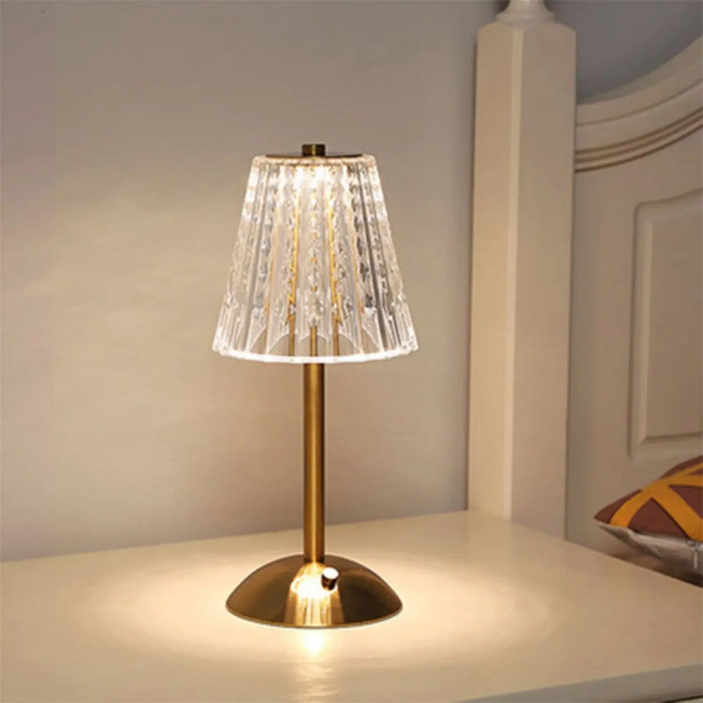 The Lumière Crystal Touch Table Lamp