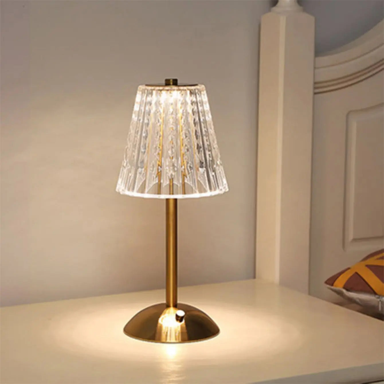 The Lumière Crystal Touch Table Lamp