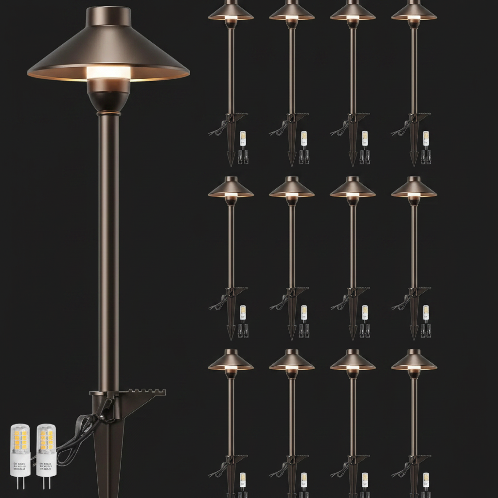 The Devereux Bronze Pathway Lights Set of 12