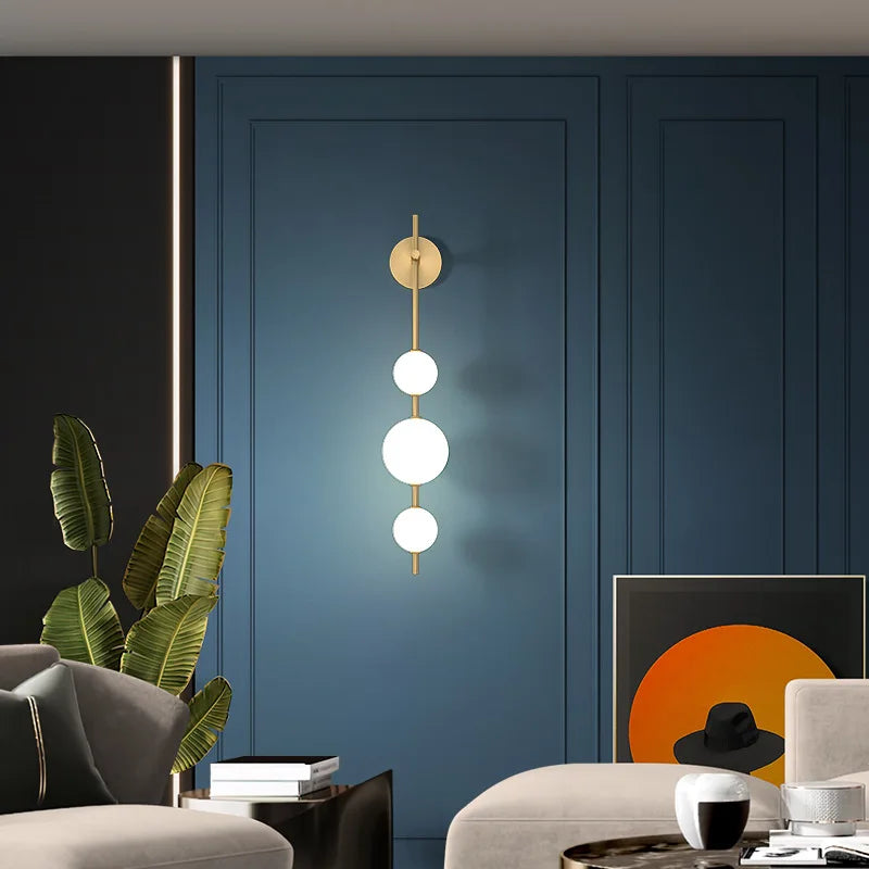 The Cascata Vertical Globe Wall Sconce