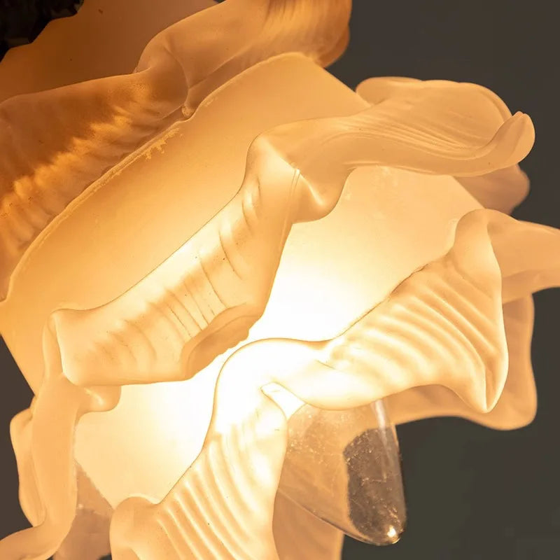 The Florentine Brass Rose Wall Lamp