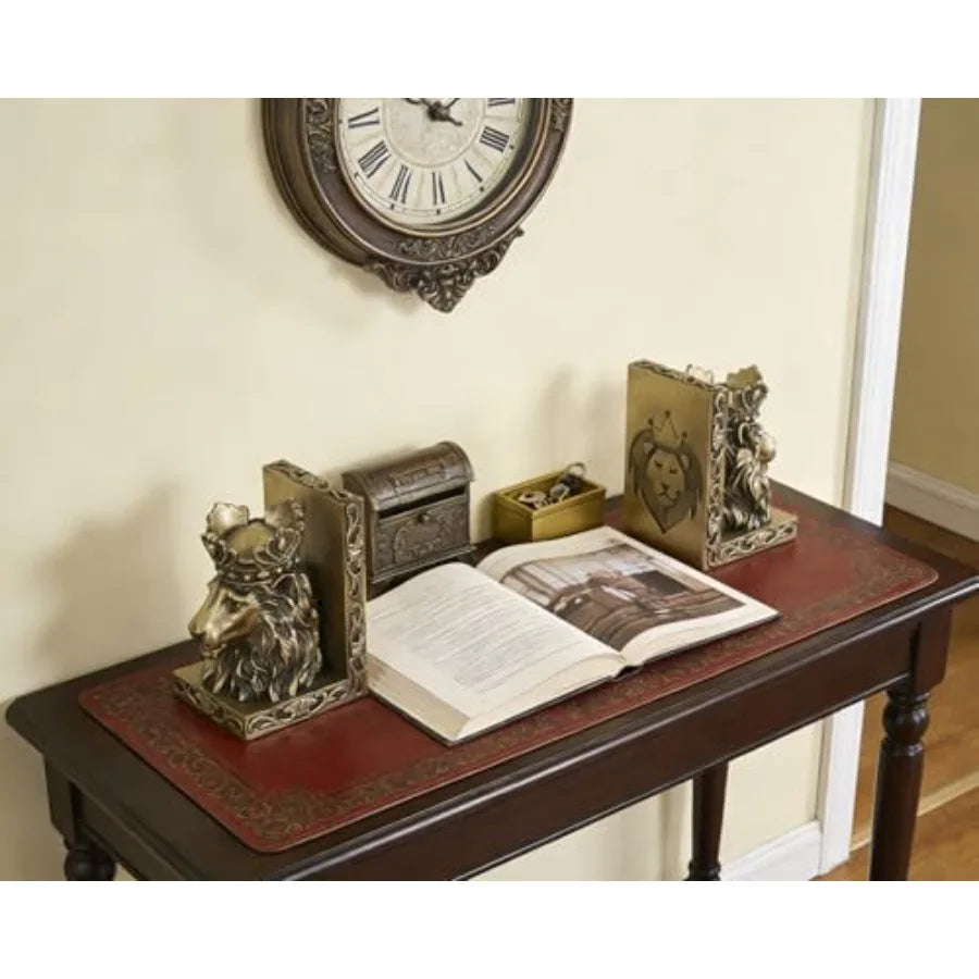 The Aslan Crowned Lion Bookend Set