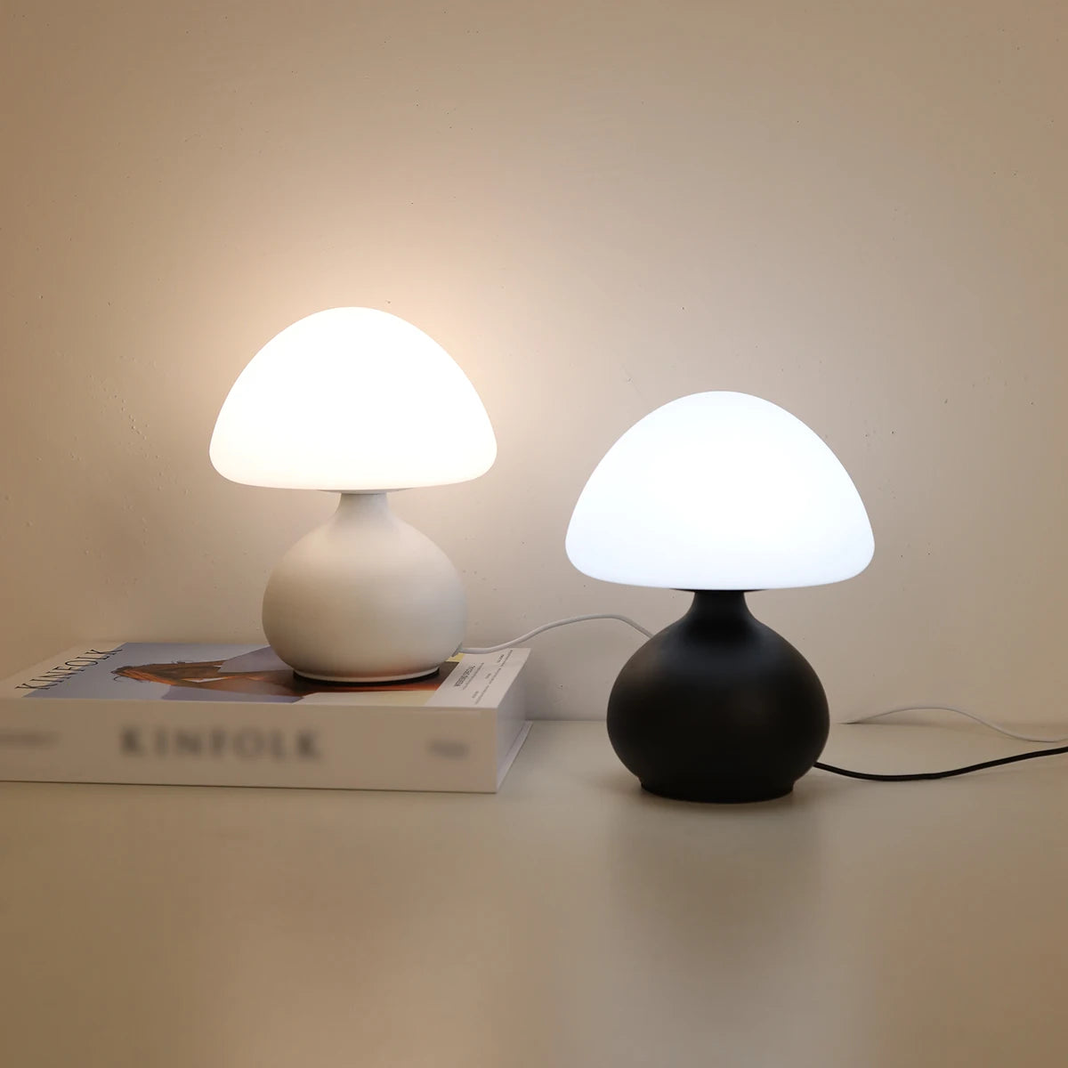 The Fungi Ceramic Mushroom Table Lamp