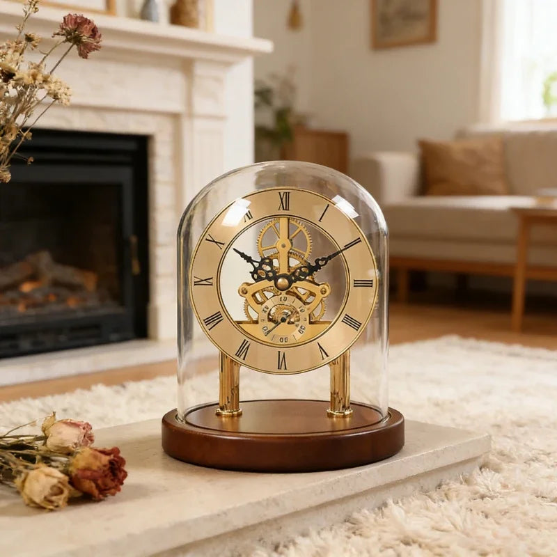 The Cogsworth Mechanical Gear Desk Clock