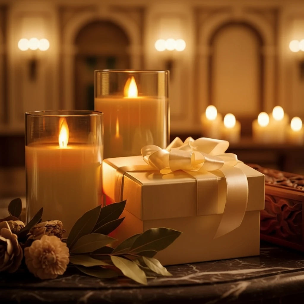 The Fumée Smoky Glass Flameless Candle Set
