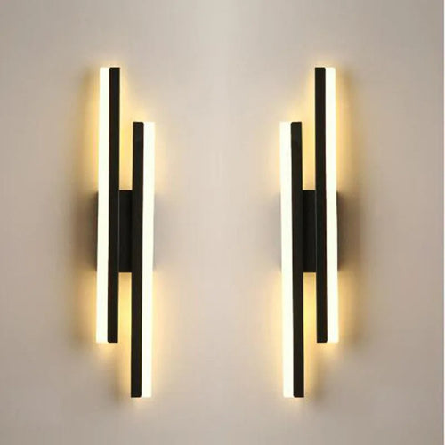The Colonna Brass Linear Wall Sconce