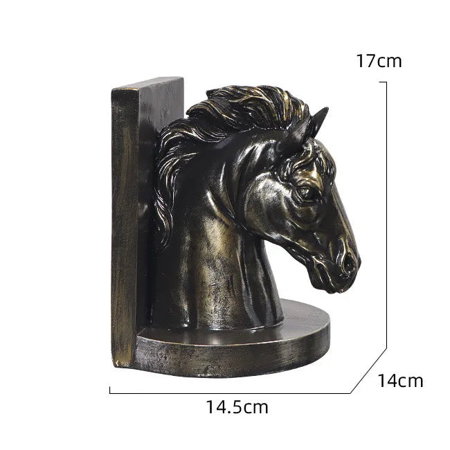 The Equus Resin Horse Bookend Set