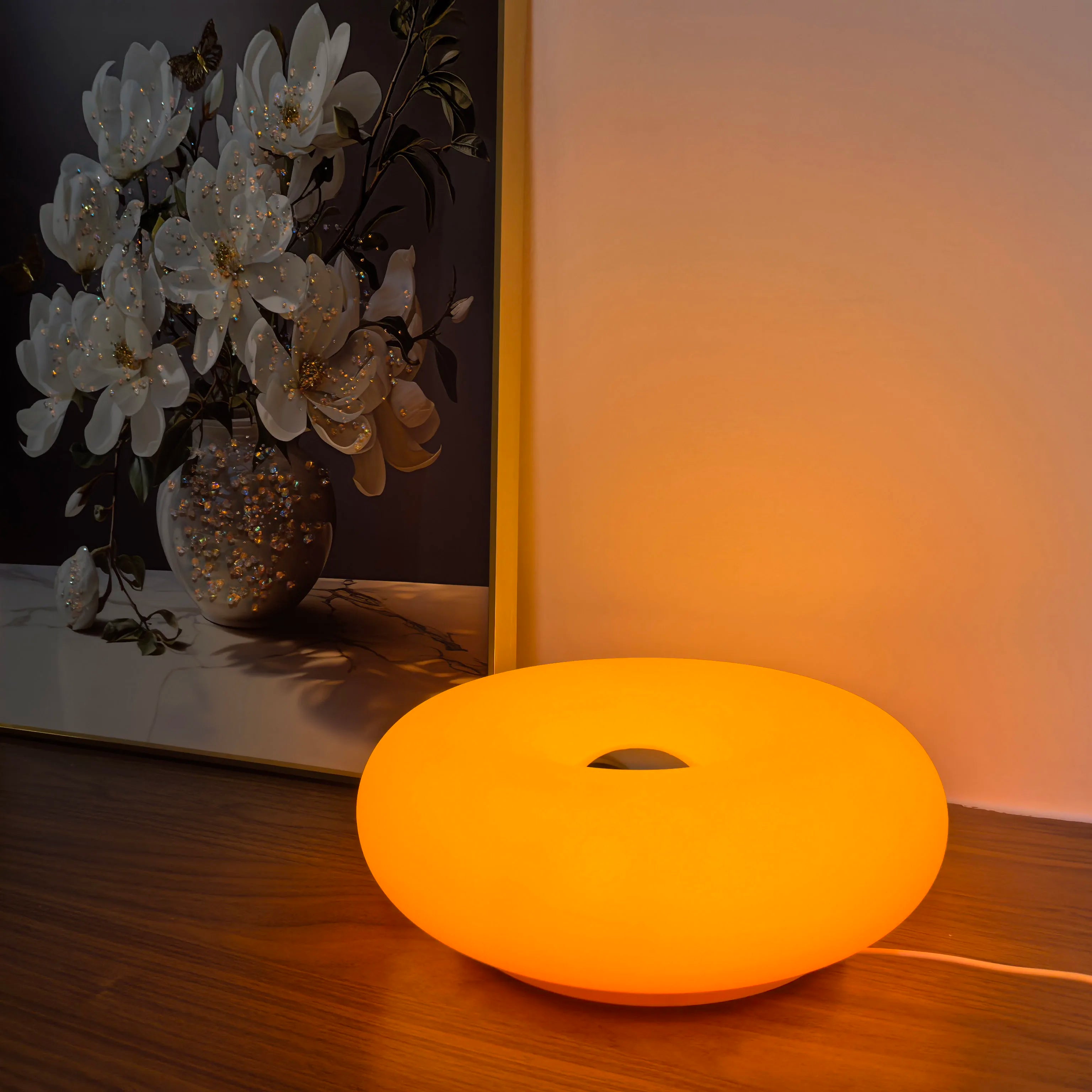 The Aurelius Amber Touch Table Lamp