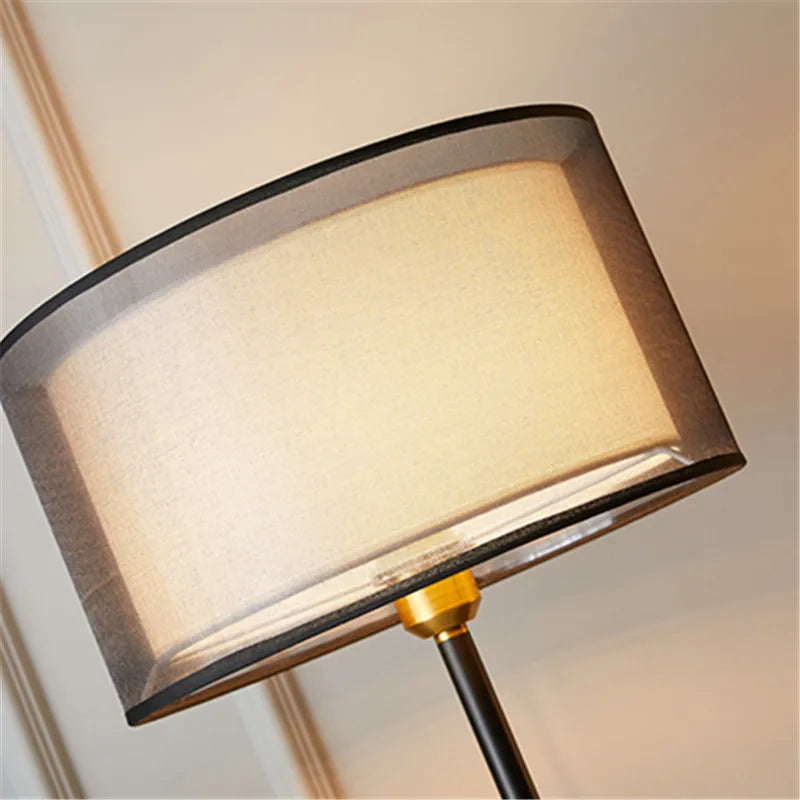The Pemberton Double Shade Fabric Table Lamp
