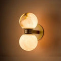 The Luna Alabaster Orb Wall Sconce