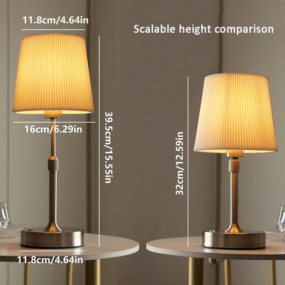 The Edwardian Cordless Fabric Table Lamp