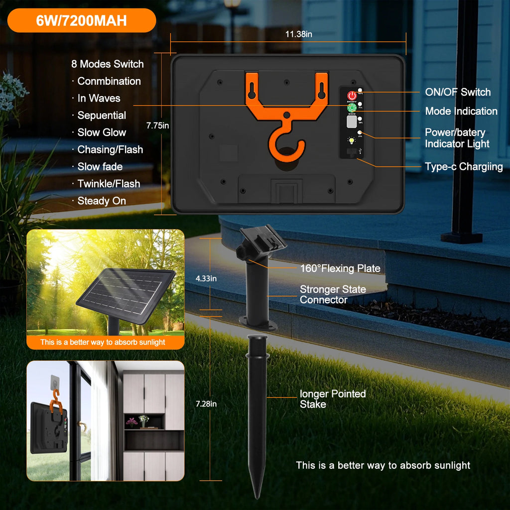 The Solara Solar COB LED Strip Light