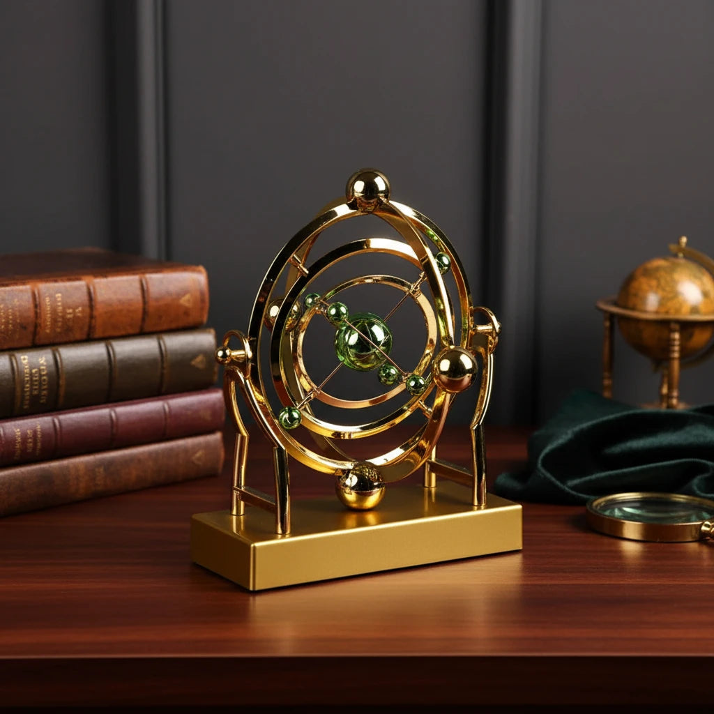 The Orrery Perpetual Motion Desk Sculpture