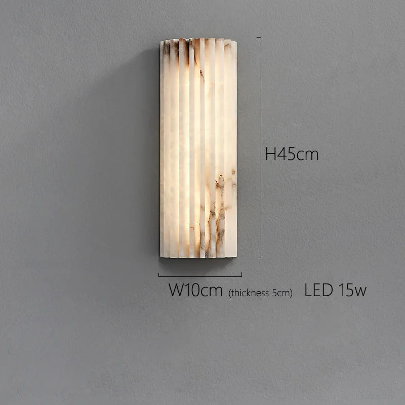 The Iberia Alabaster Wall Sconce