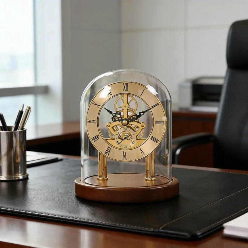 The Cogsworth Mechanical Gear Desk Clock
