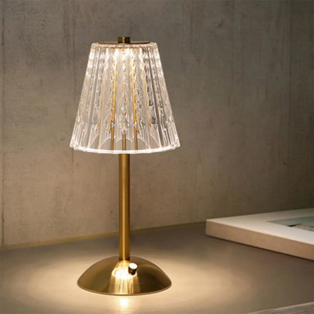 The Lumière Crystal Touch Table Lamp
