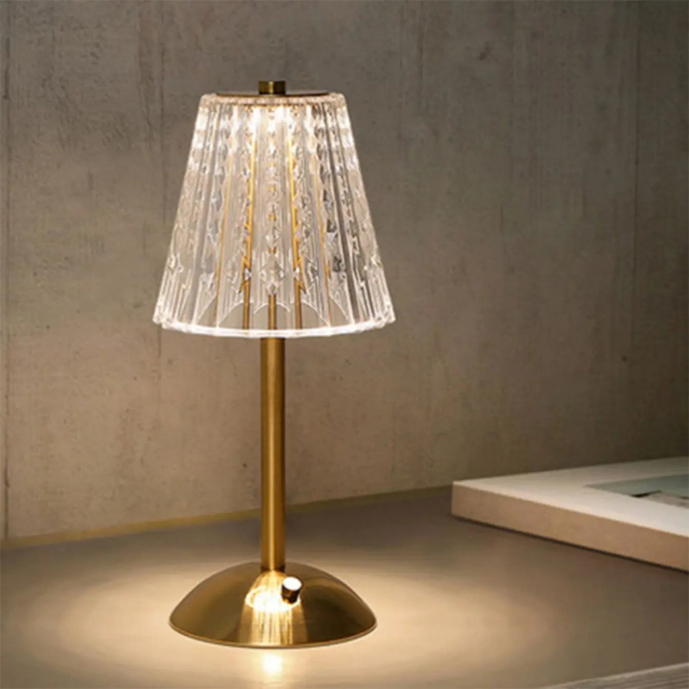 The Lumière Crystal Touch Table Lamp