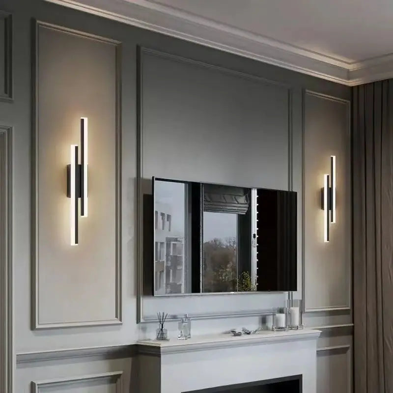 The Colonna Brass Linear Wall Sconce