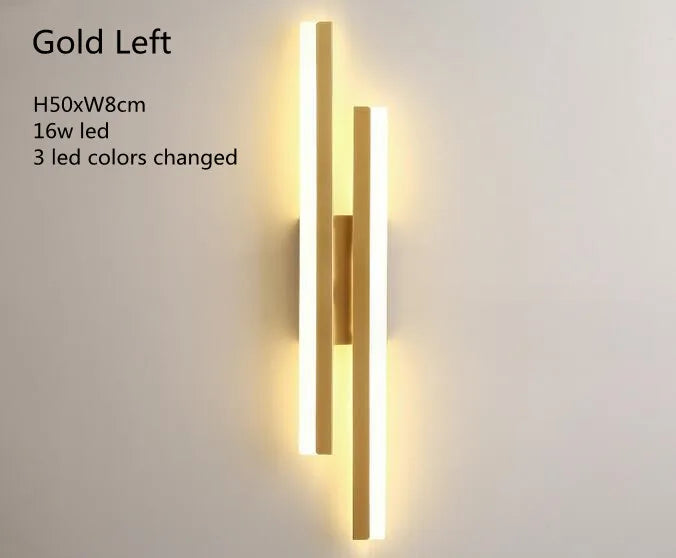 The Colonna Brass Linear Wall Sconce