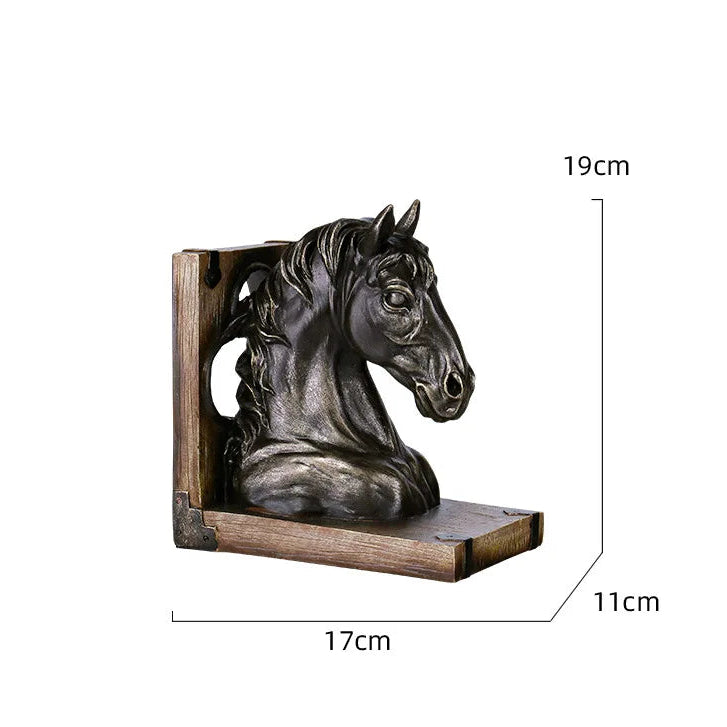 The Equus Resin Horse Bookend Set