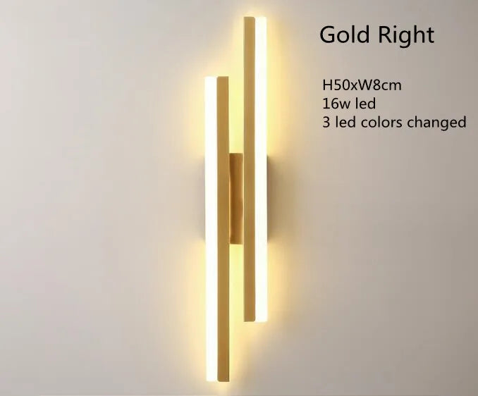 The Colonna Brass Linear Wall Sconce