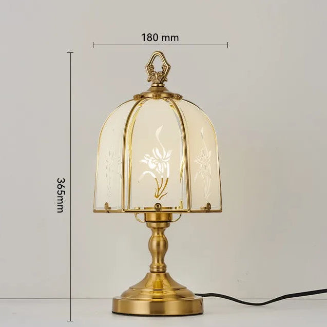 The Shanghai Etched Glass Table Lamp