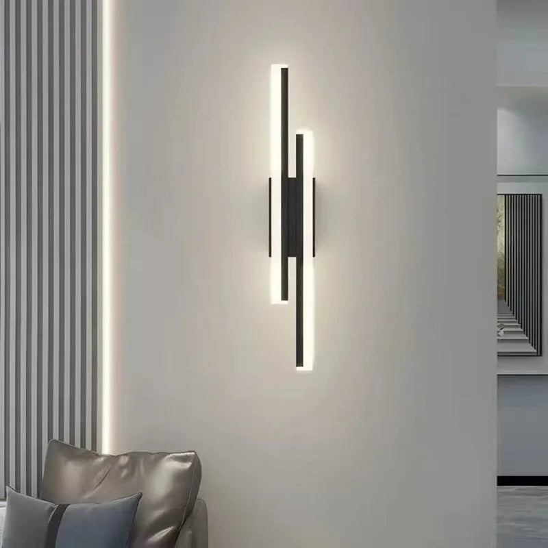 The Colonna Brass Linear Wall Sconce
