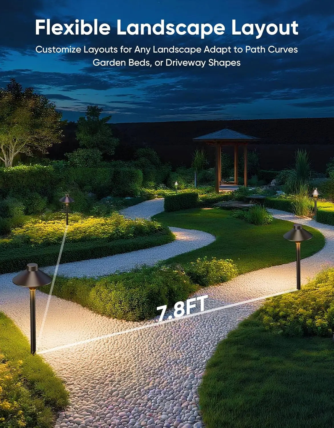 The Devereux Bronze Pathway Lights Set of 12