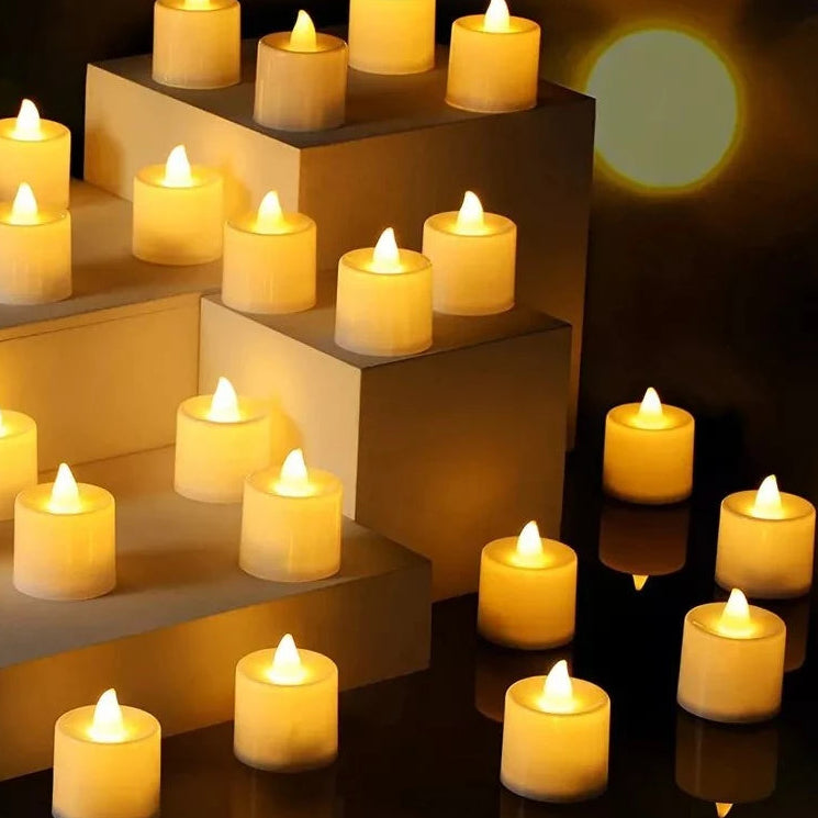 The Aurora Flameless LED Tea Light Set
