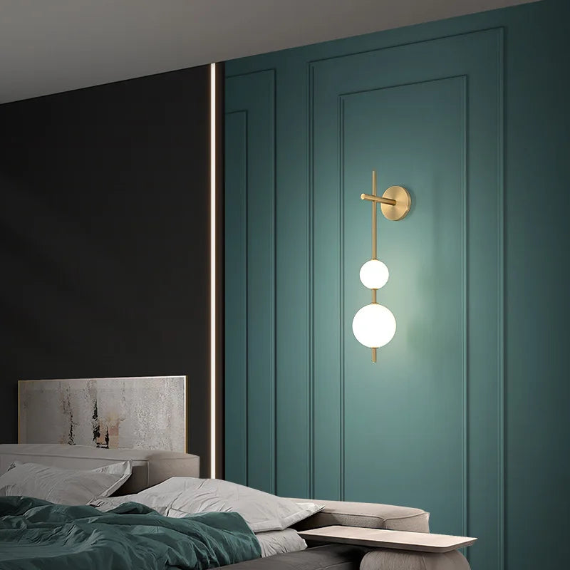 The Cascata Vertical Globe Wall Sconce