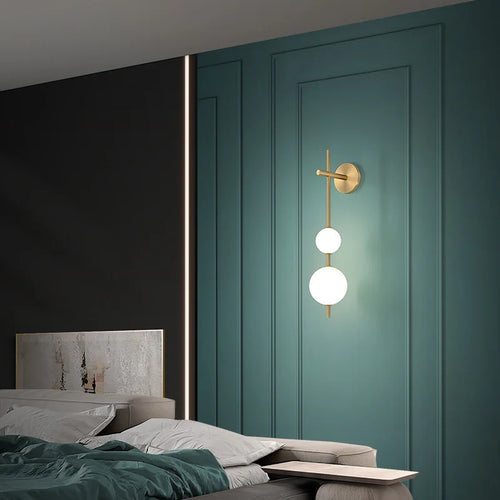 The Cascata Vertical Globe Wall Sconce