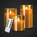 The Fumée Smoky Glass Flameless Candle Set
