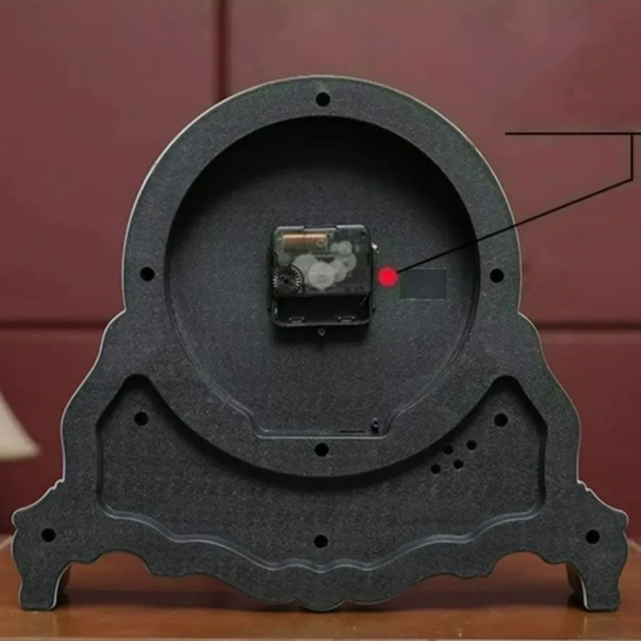 The Clarence Antique Resin Mantle Clock
