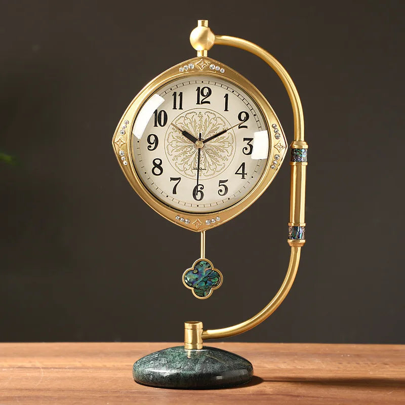 The Sheridan Brass Pendulum Desk Clock