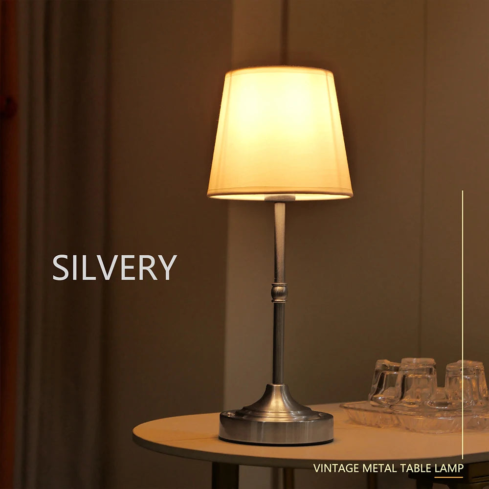 The Edwardian Cordless Fabric Table Lamp