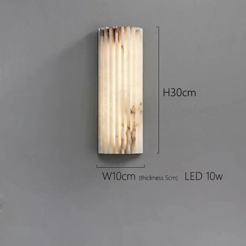 The Iberia Alabaster Wall Sconce