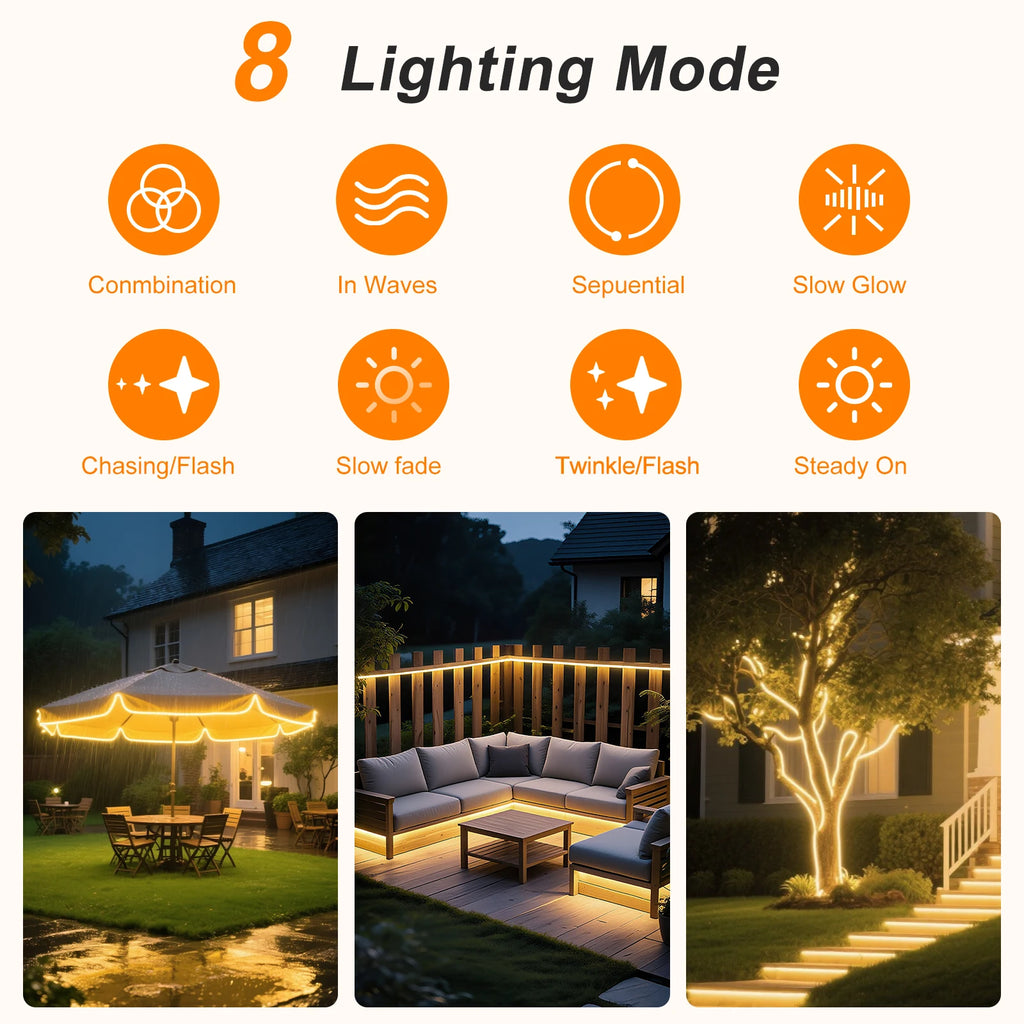 The Solara Solar COB LED Strip Light