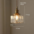 The Hartwell Hammered Glass Pendant Light