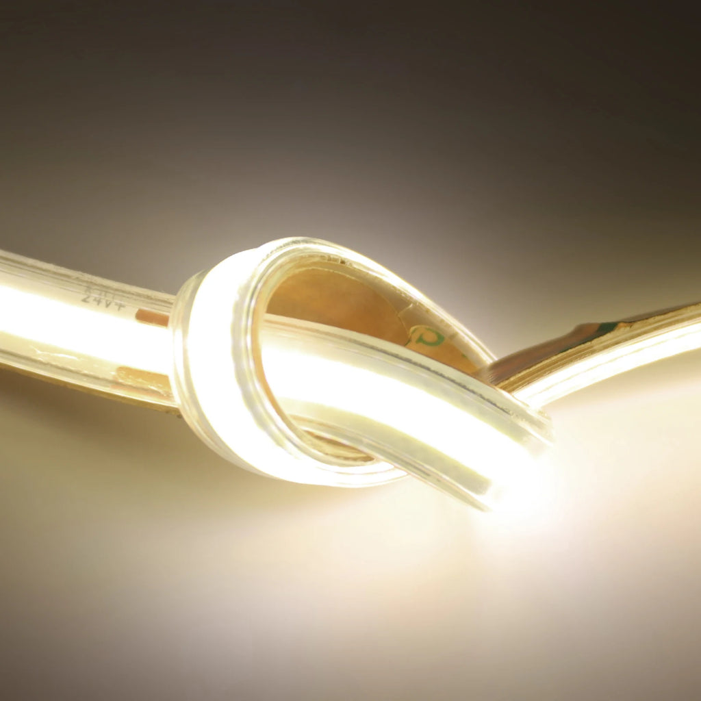 The Solara Solar COB LED Strip Light, detail view