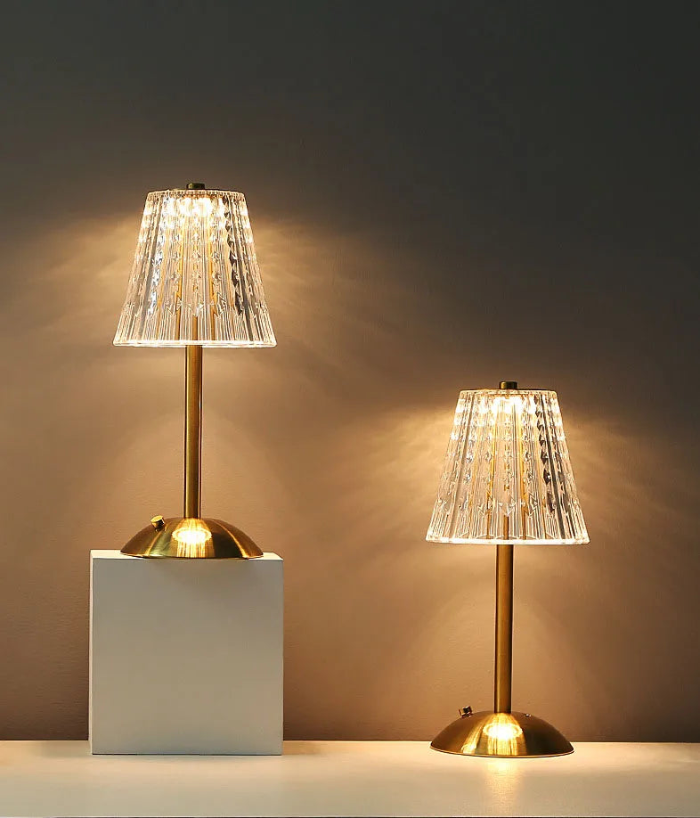 The Lumière Crystal Touch Table Lamp