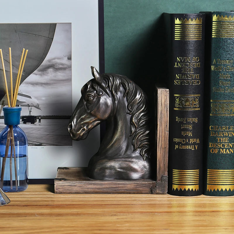The Equus Resin Horse Bookend Set