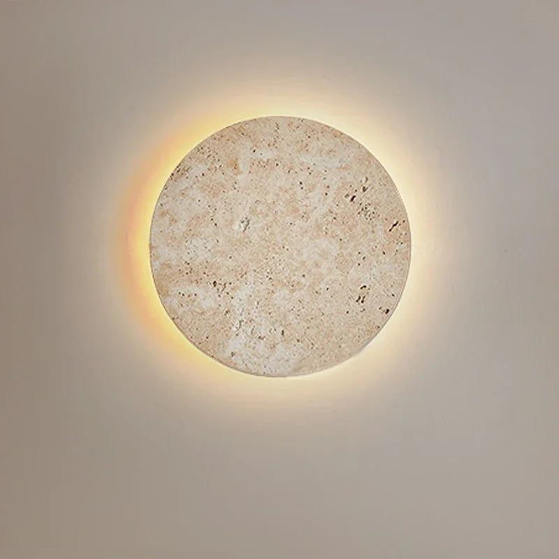 The Grotta Travertine Cave Stone Wall Sconce