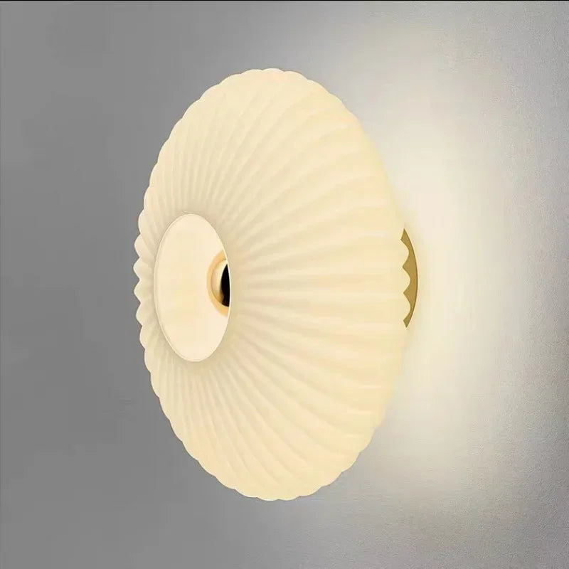The Solaris Ripple Glass Wall Sconce